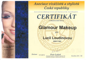 certifikát glamour make-up